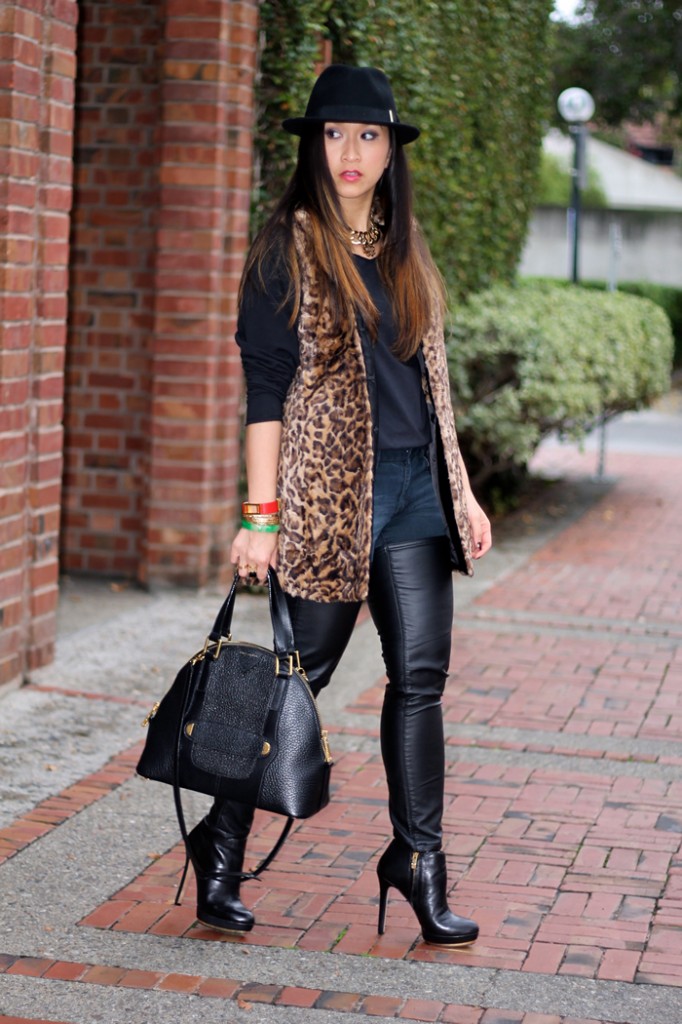 Leather and Leopard | KTRstyle