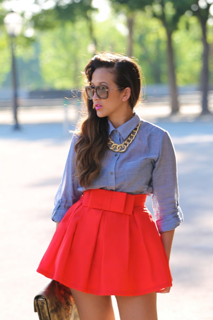 The Red Bow Skirt | KTRstyle